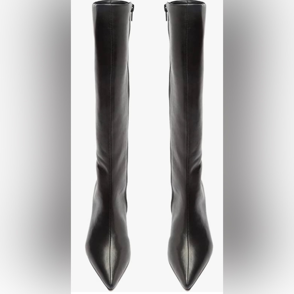 Nwt-Arezzo Women's Leny Boot Mid Block, Size 9.5 - image 2